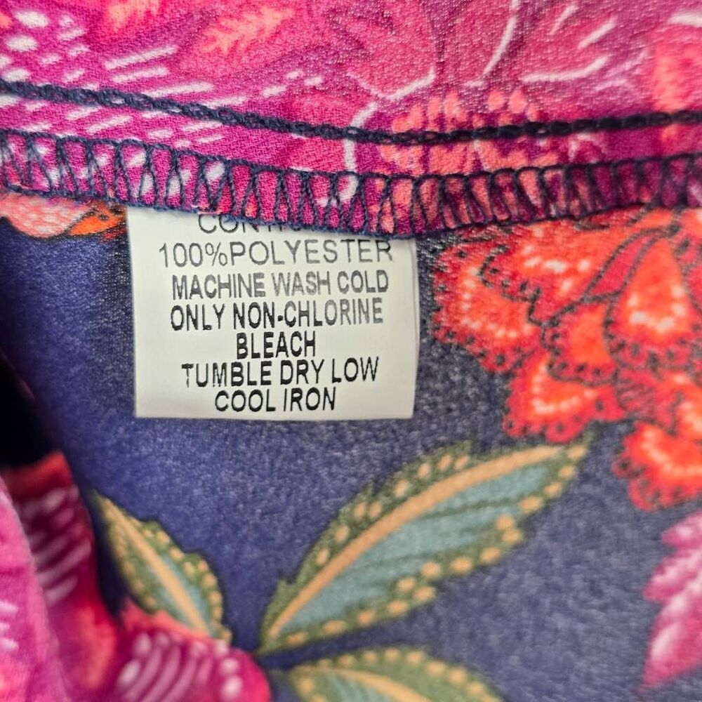Paper Moon Petite Floral Tank Blouse Navy SP - Picture 9 of 10
